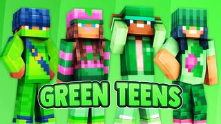 Thumbnail of the Minecraft Bedrock Marketplace product Green Teens created by 57Digital.