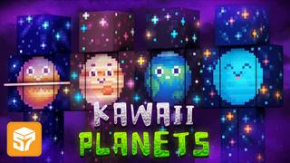Thumbnail of the Minecraft Bedrock Marketplace product Kawaii Planets created by 57Digital.