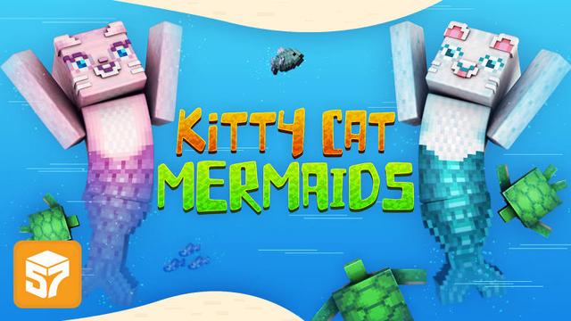 Thumbnail of the Minecraft Bedrock Marketplace product Kitty Cat Mermaids created by 57Digital.