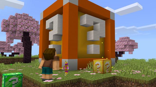 Screenshot of the Minecraft Bedrock Marketplace product Lucky Block Evolved Add-On created by 57Digital.
