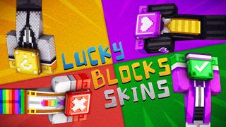 Thumbnail of the Minecraft Bedrock Marketplace product Lucky Block Skins created by 57Digital.
