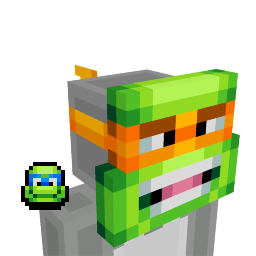 Thumbnail of the Minecraft Bedrock Marketplace product Mask (Michelangelo) created by 57Digital.