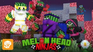 Thumbnail of the Minecraft Bedrock Marketplace product Melon Head Ninjas created by 57Digital.
