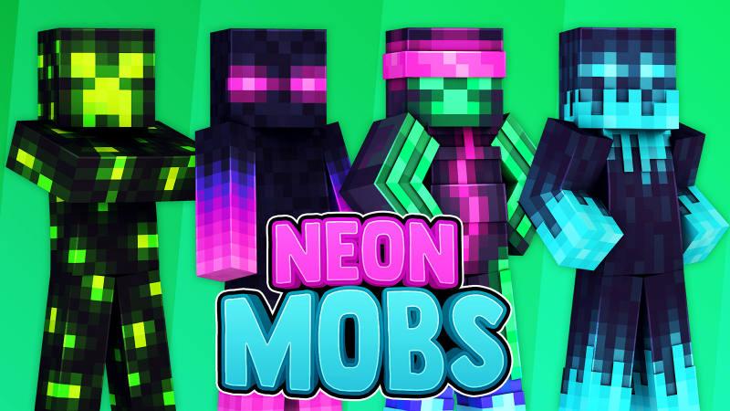 Neon Mobs by 57Digital | CHUNK - Minecraft Bedrock Marketplace Explorer