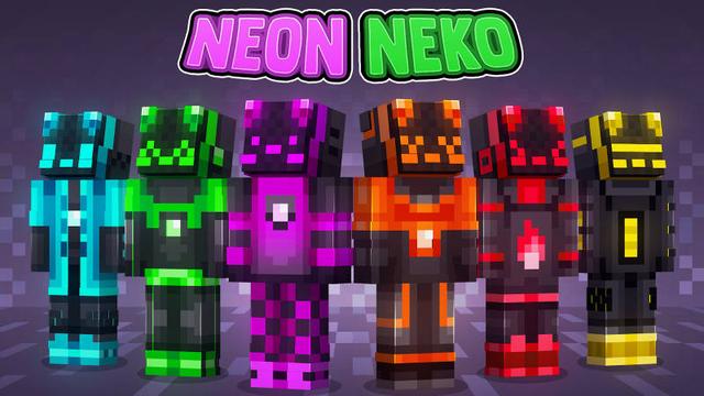 Thumbnail of the Minecraft Bedrock Marketplace product Neon Neko created by 57Digital.