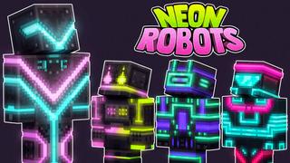 Thumbnail of the Minecraft Bedrock Marketplace product Neon Robots created by 57Digital.