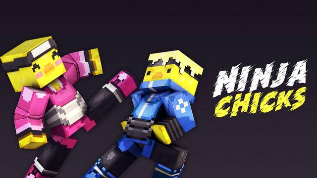 Thumbnail of the Minecraft Bedrock Marketplace product Ninja Chicks created by 57Digital.