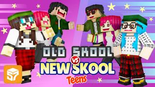 Thumbnail of the Minecraft Bedrock Marketplace product Old Skool vs New Skool Teens created by 57Digital.