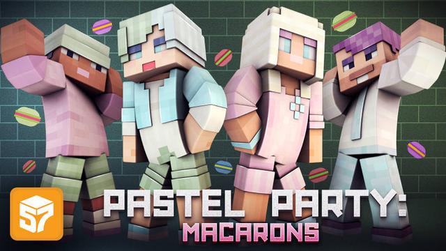 Thumbnail of the Minecraft Bedrock Marketplace product Pastel Party: Macarons created by 57Digital.