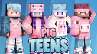 Thumbnail of the Minecraft Bedrock Marketplace product Pig Teens created by 57Digital.