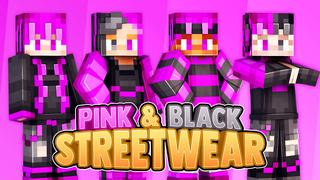 Thumbnail of the Minecraft Bedrock Marketplace product Pink & Black Streetwear created by 57Digital.