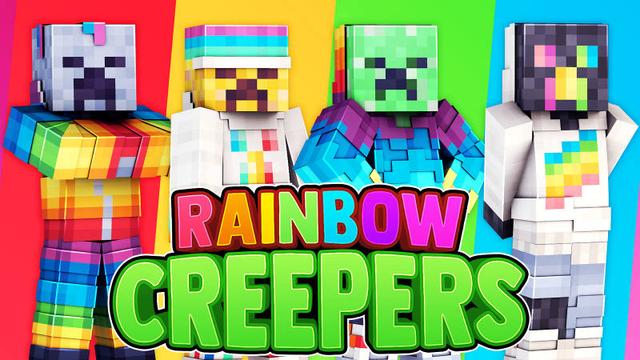 Thumbnail of the Minecraft Bedrock Marketplace product Rainbow Creepers created by 57Digital.