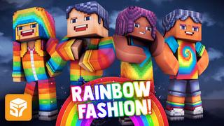 Thumbnail of the Minecraft Bedrock Marketplace product Rainbow Fashion created by 57Digital.