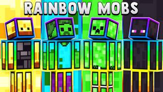 Thumbnail of the Minecraft Bedrock Marketplace product Rainbow Mobs created by 57Digital.