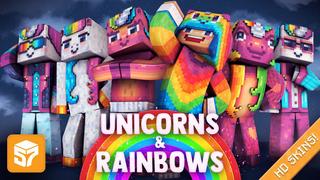 Thumbnail of the Minecraft Bedrock Marketplace product Rainbows & Unicorns created by 57Digital.