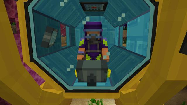 Screenshot of the Minecraft Bedrock Marketplace product Research Submarine created by 57Digital.