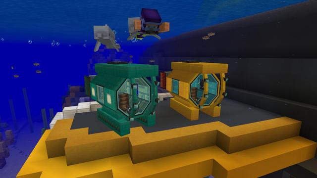 Screenshot of the Minecraft Bedrock Marketplace product Research Submarine created by 57Digital.