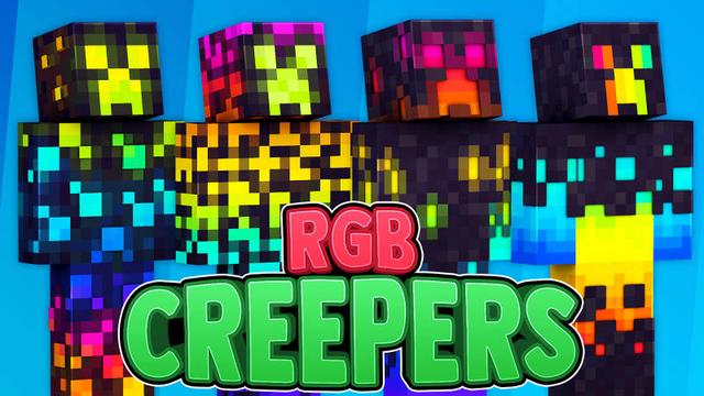 Thumbnail of the Minecraft Bedrock Marketplace product RGB Creepers created by 57Digital.
