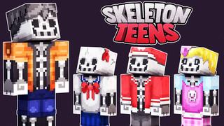 Thumbnail of the Minecraft Bedrock Marketplace product Skeleton Teens created by 57Digital.