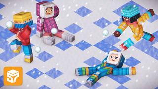 Thumbnail of the Minecraft Bedrock Marketplace product Snowball Fight Skin Pack created by 57Digital.