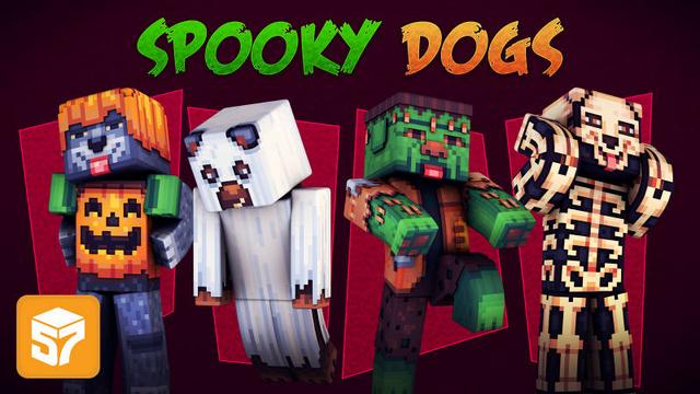Thumbnail of the Minecraft Bedrock Marketplace product Spooky Dogs created by 57Digital.