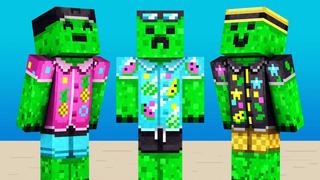 Thumbnail of the Minecraft Bedrock Marketplace product Summer Creepers HD created by 57Digital.