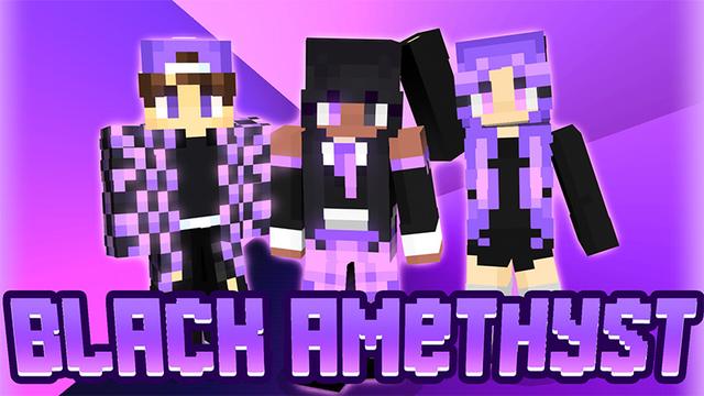 Thumbnail of the Minecraft Bedrock Marketplace product Black Amethyst Skins created by A Foxy Toast.