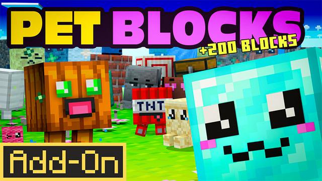 Thumbnail of the Minecraft Bedrock Marketplace product Pet Blocks created by A Foxy Toast.