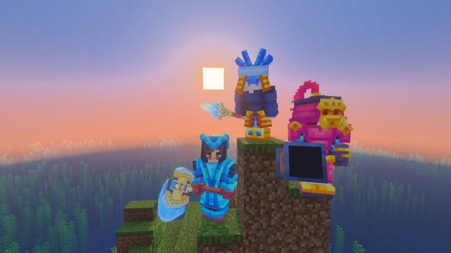 Screenshot of the Minecraft Bedrock Marketplace product Soul Hunters Add-on created by A Foxy Toast.