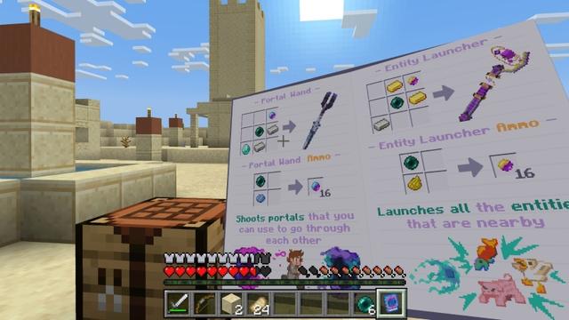 Screenshot of the Minecraft Bedrock Marketplace product Space Gadgets created by A Foxy Toast.