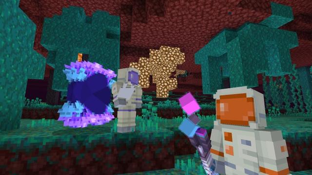Screenshot of the Minecraft Bedrock Marketplace product Space Gadgets created by A Foxy Toast.