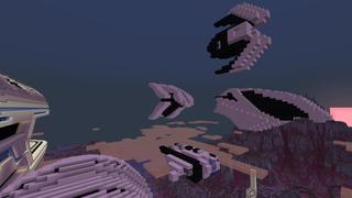 Screenshot of the Minecraft Bedrock Marketplace product Spaceship Survival created by A Foxy Toast.