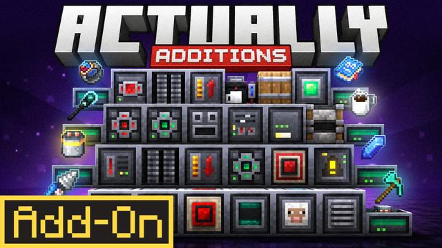 Thumbnail of the Minecraft Bedrock Marketplace product Actually Additions created by Diluvian.