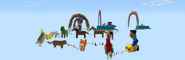 Panorama of the Minecraft Bedrock Marketplace product Animals Parkour created by Diluvian.