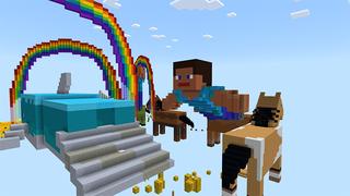 Screenshot of the Minecraft Bedrock Marketplace product Animals Parkour created by A30x1.