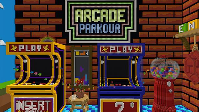 Screenshot of the Minecraft Bedrock Marketplace product Arcade Parkour! created by A30x1.