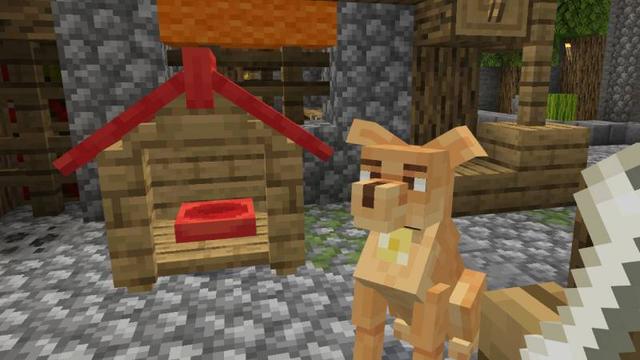 Screenshot of the Minecraft Bedrock Marketplace product Cachorro Caramelo Add-On created by A30x1.