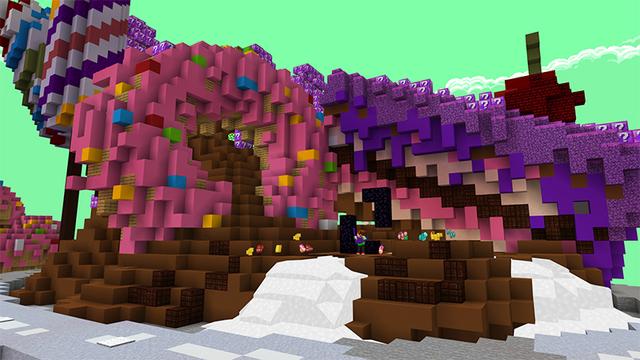Screenshot of the Minecraft Bedrock Marketplace product Candy Lucky Skyblock created by A30x1.
