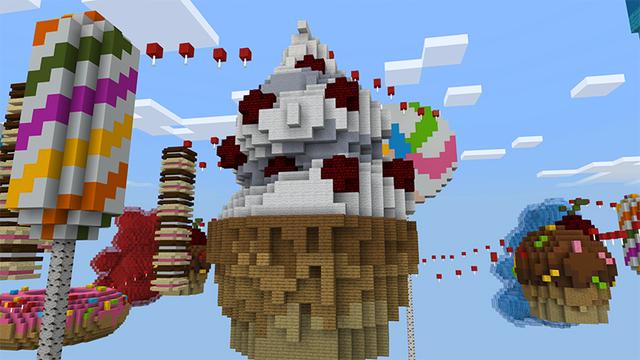 Screenshot of the Minecraft Bedrock Marketplace product Candy Parkour created by A30x1.