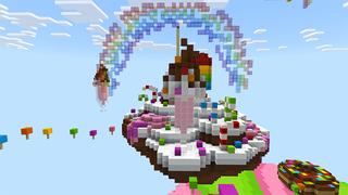 Screenshot of the Minecraft Bedrock Marketplace product Candy Rush created by A30x1.
