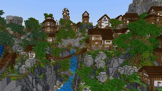 Screenshot of the Minecraft Bedrock Marketplace product Cloud Adventure created by A30x1.