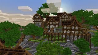 Screenshot of the Minecraft Bedrock Marketplace product Cloud Land created by A30x1.