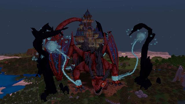 Screenshot of the Minecraft Bedrock Marketplace product Dragon Castle created by A30x1.