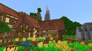Screenshot of the Minecraft Bedrock Marketplace product Epic Village created by A30x1.
