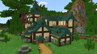 Screenshot of the Minecraft Bedrock Marketplace product Fantasy Village created by A30x1.