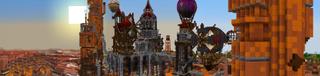 Panorama of the Minecraft Bedrock Marketplace product Gear Airport created by A30x1.