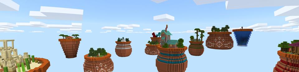 Panorama of the Minecraft Bedrock Marketplace product Giant Flower Skyblock created by A30x1.