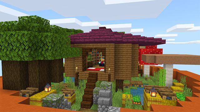 Screenshot of the Minecraft Bedrock Marketplace product Giant Flower Skyblock created by A30x1.