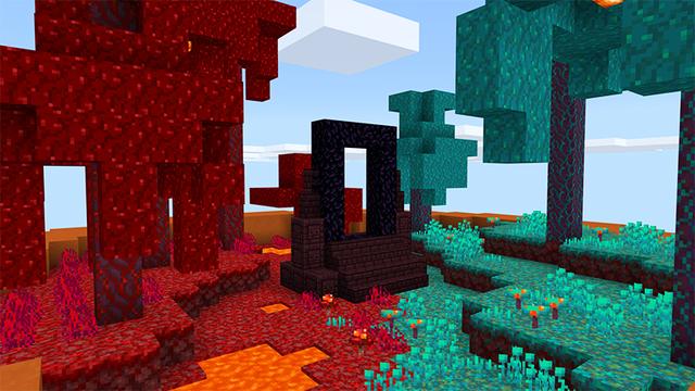 Screenshot of the Minecraft Bedrock Marketplace product Giant Flower Skyblock created by A30x1.
