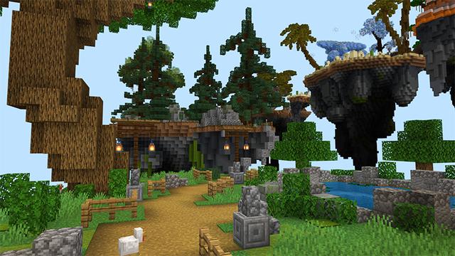 Screenshot of the Minecraft Bedrock Marketplace product Giant Parkour Biomes created by A30x1.